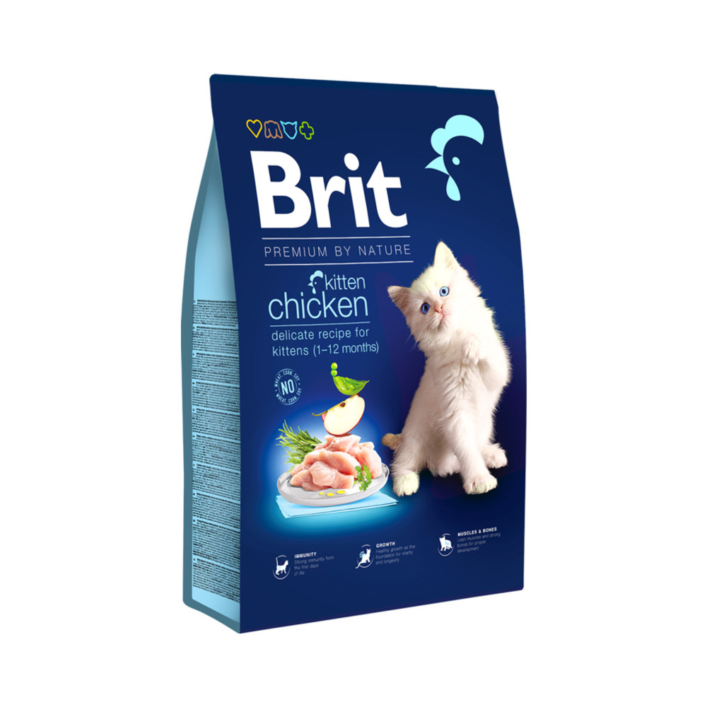 Brit Premium by Nature cat kitten piletina 8 kg
