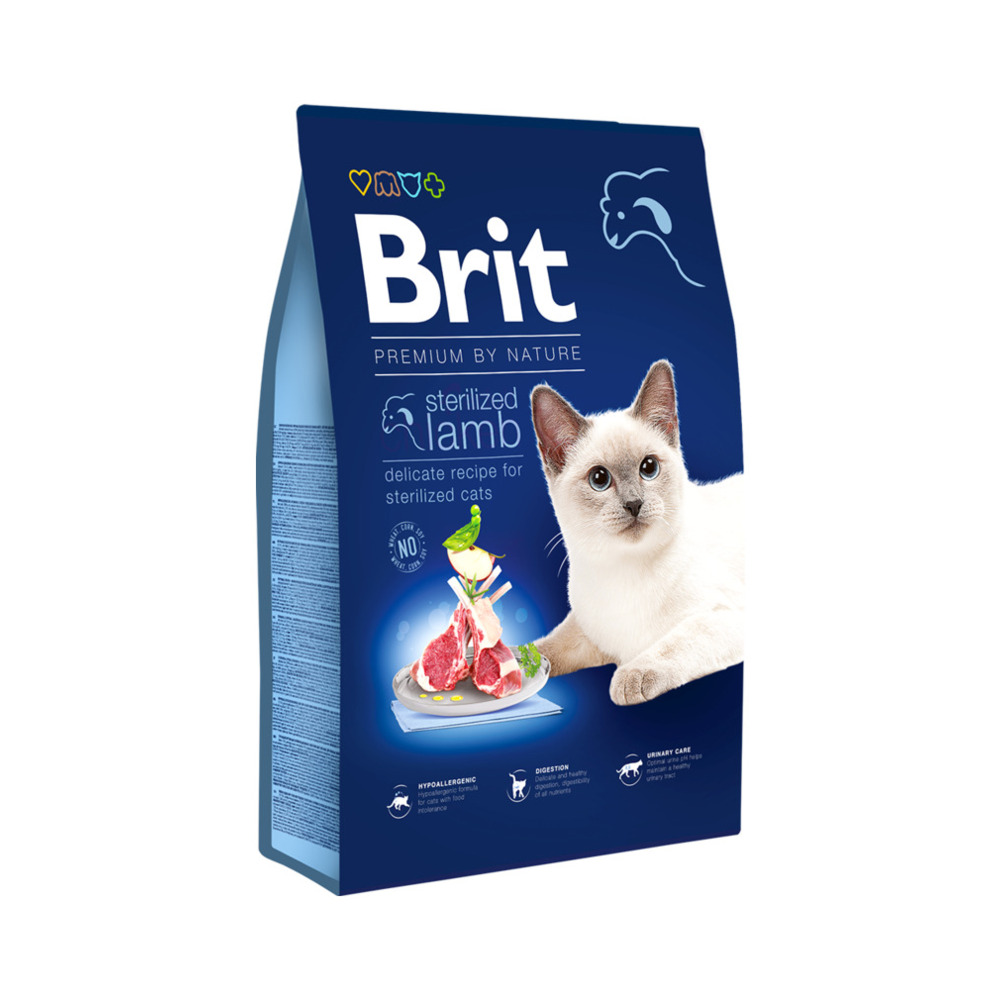 Brit Premium by Nature cat sterilized janjetina 8 kg