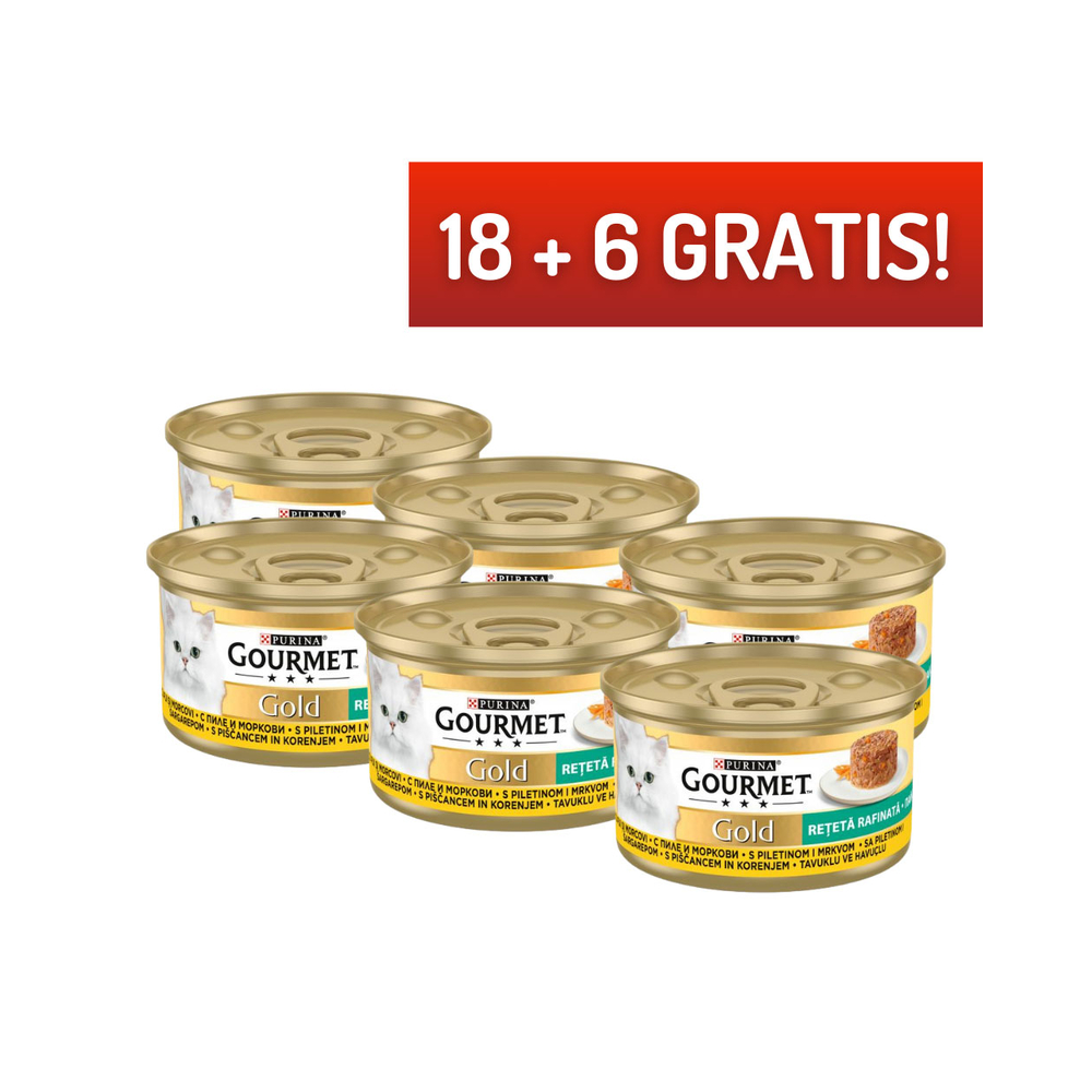 Gourmet Gold Savoury Cake Piletina&Mrkva 85g 18+6gratis