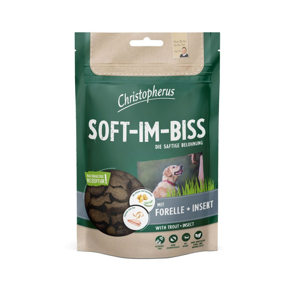 Christopherus Soft Pastrva i insekti poslastica 125 g