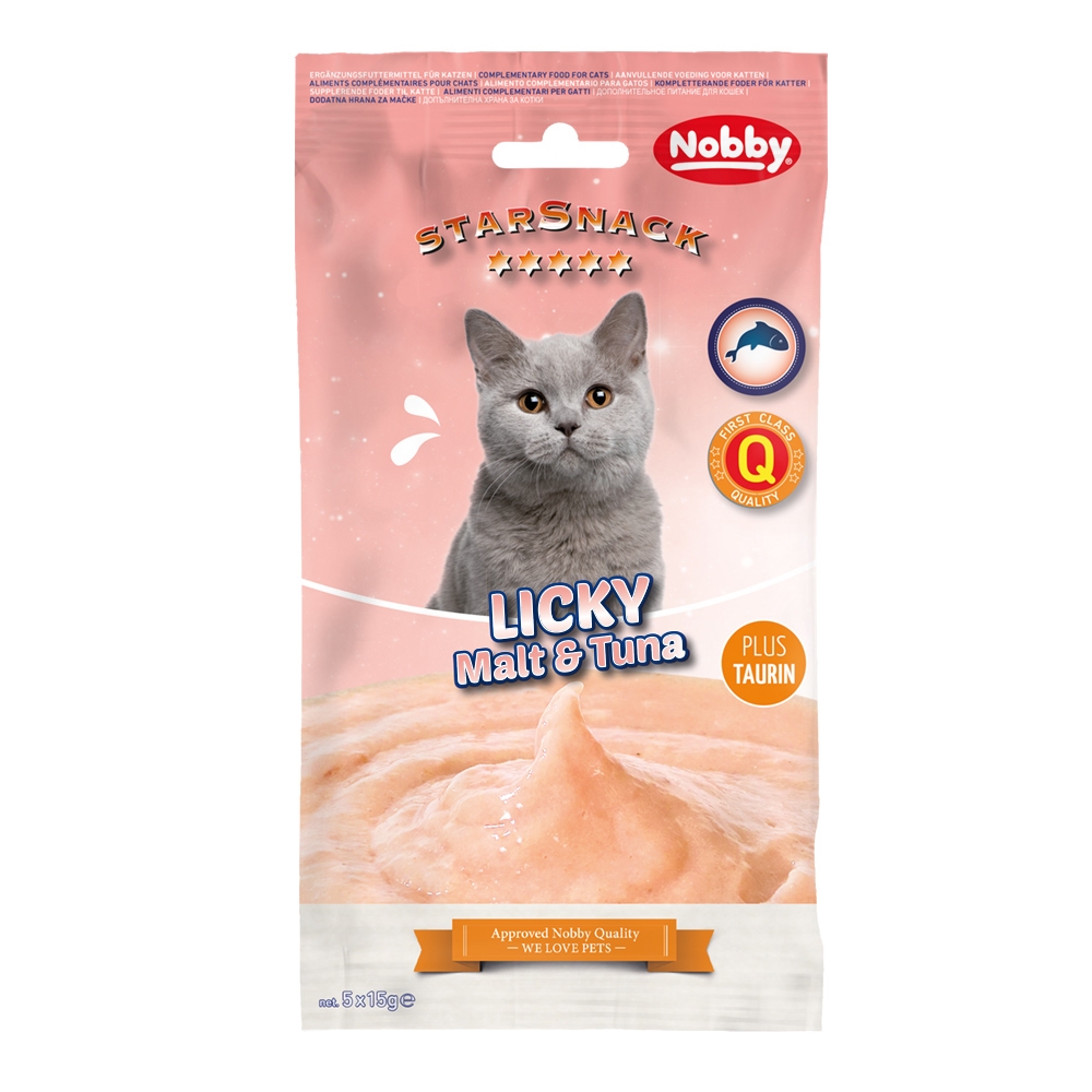 StarSnack poslastica mačka LICKY Malt i tuna 5x15 g