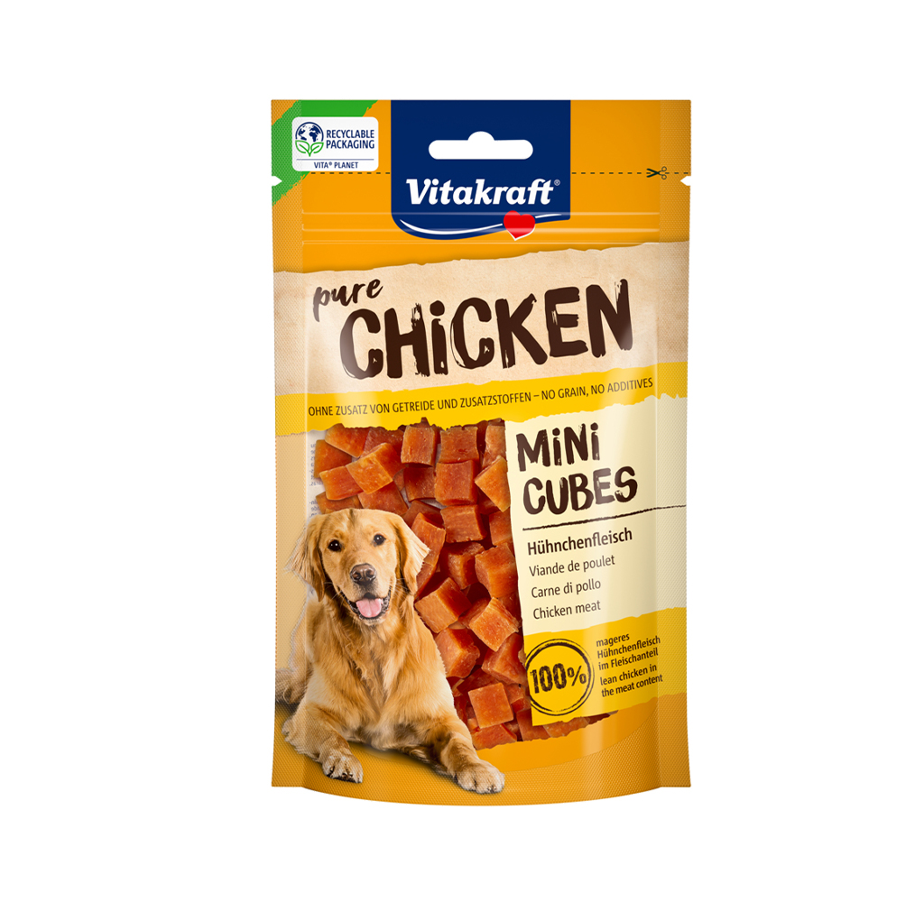 Vitakraft Poslastica Mini Cubes piletina 80 g