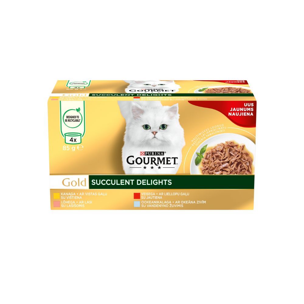 Gourmet Gold Succulent delights MP riba 4x85 g