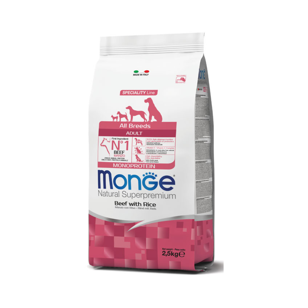 MONGE All breed Govedina&riža 2,5 kg