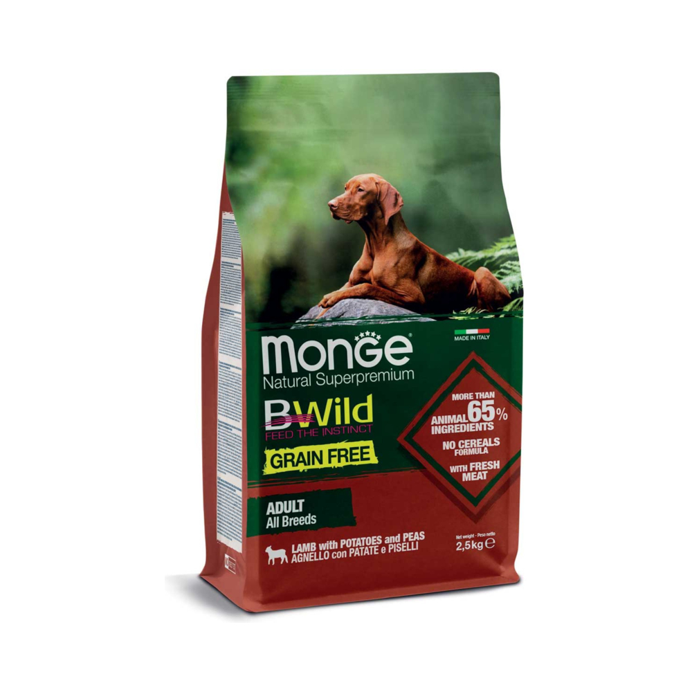 MONGE BW Grain Free Janjetina 2,5 kg