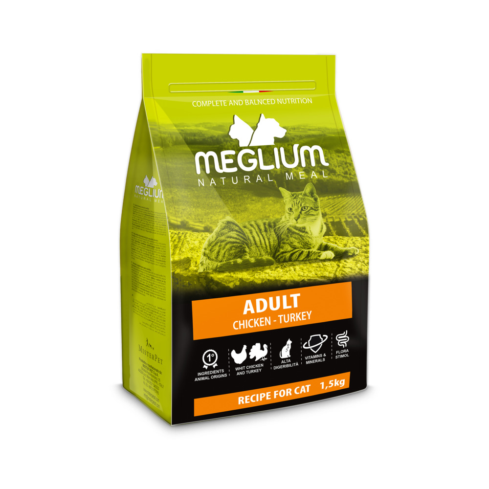 Meglium Cat Adult piletina i puretina 1,5 kg