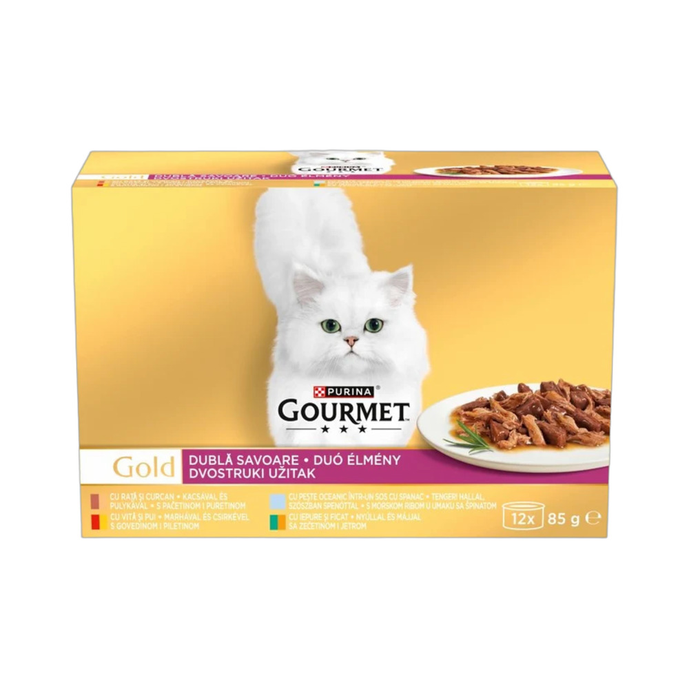 Gourmet Gold Meso i Riba 12x85g