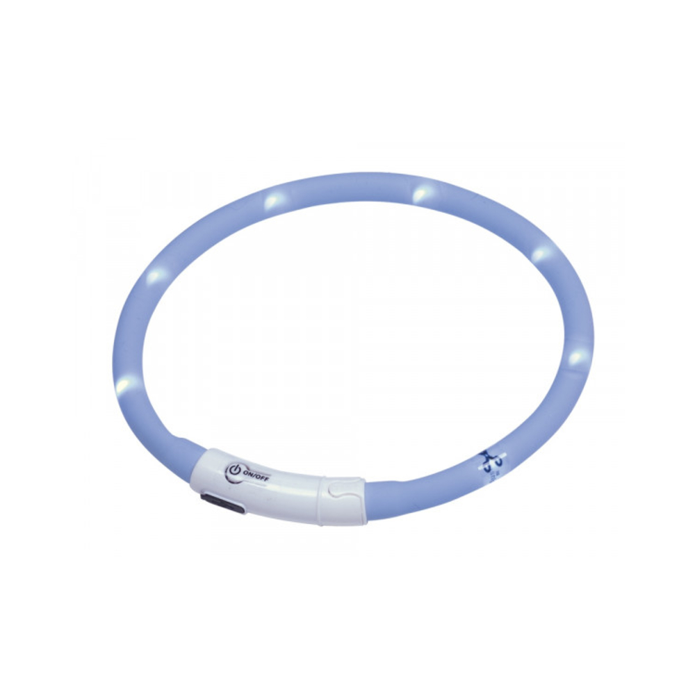 Nobby Svijetleća traka PUPPY 45 cm svijetlo plava