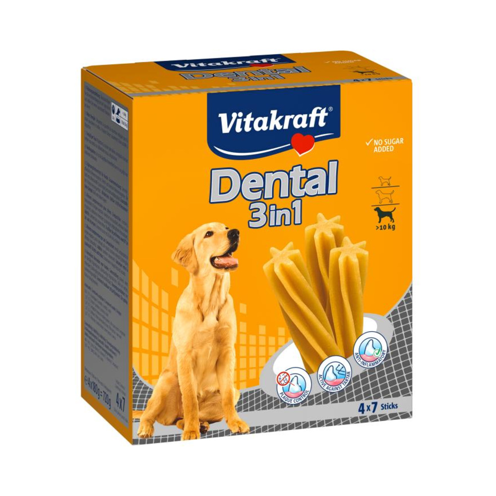 VITAKRAFT Poslastica Dental 3u1 M 4x180g