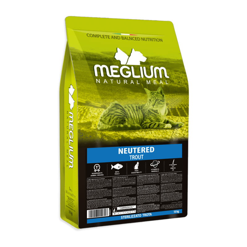 Meglium Cat Sterilised pastrva 10 kg