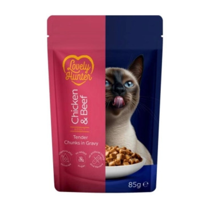 Lovely Hunter Adult cat piletina i govedina 85 g