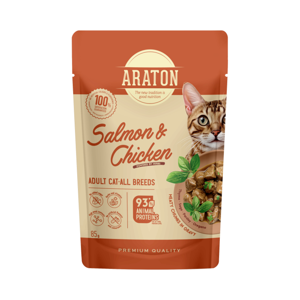 Araton Adult losos i piletina 85 g