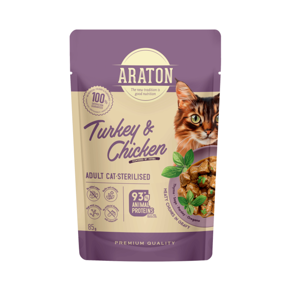 Araton Sterilised puretina i piletina 85 g