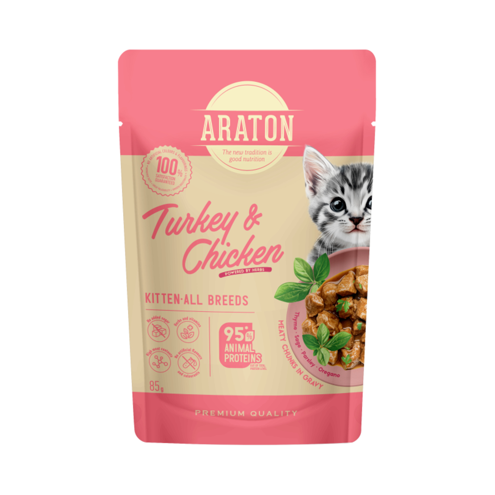 Araton Kitten puretina i piletina 85 g