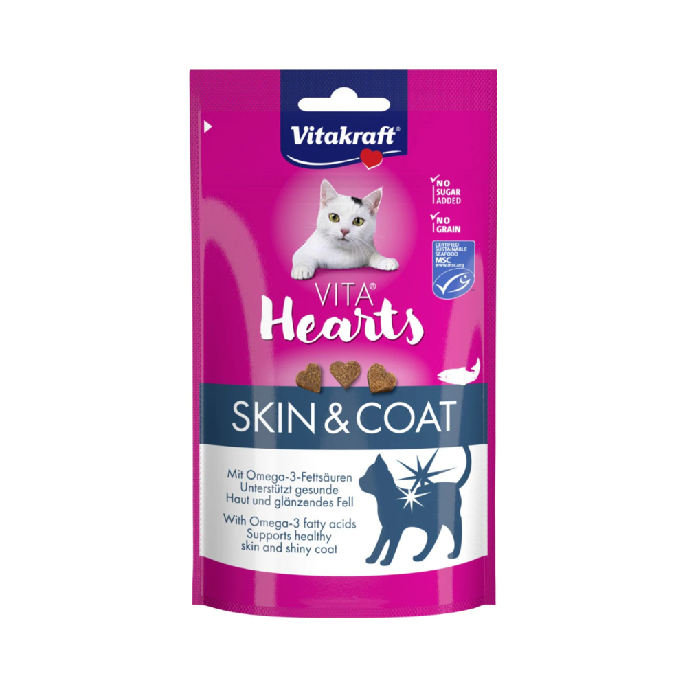 VITAKRAFT POSLASTICA Vita Hearts Skin&Coat losos 40 g