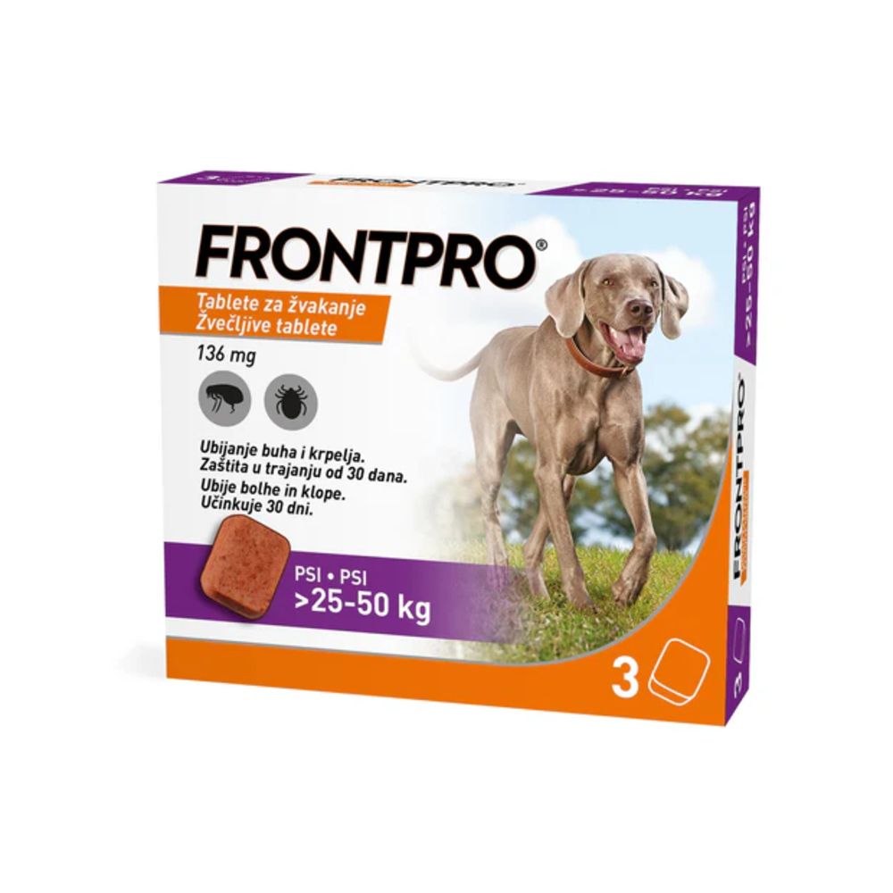 FRONTPRO XL 25-50 kg 136mg