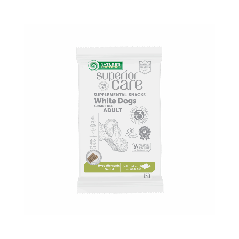 NP SC White dog GF Hypo Dental poslastica bijela riba 150g