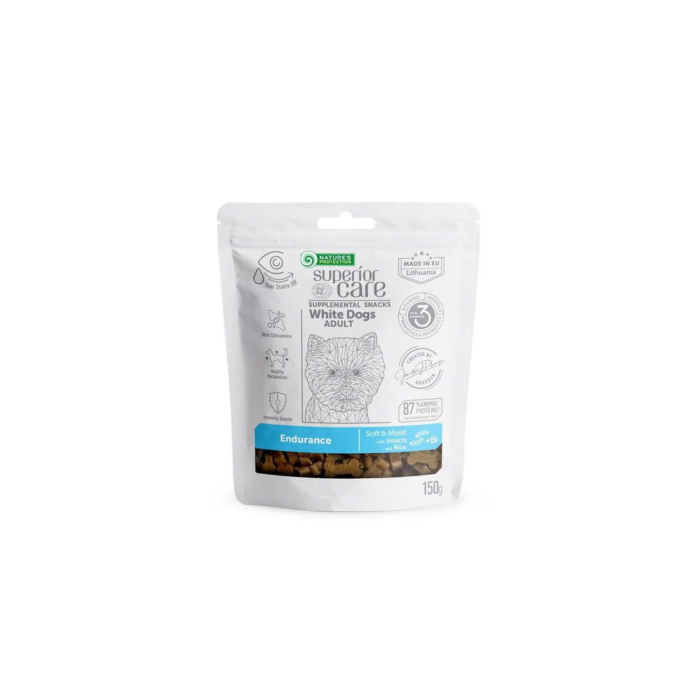 NP SC White dog Endurance poslastica insekti 150g