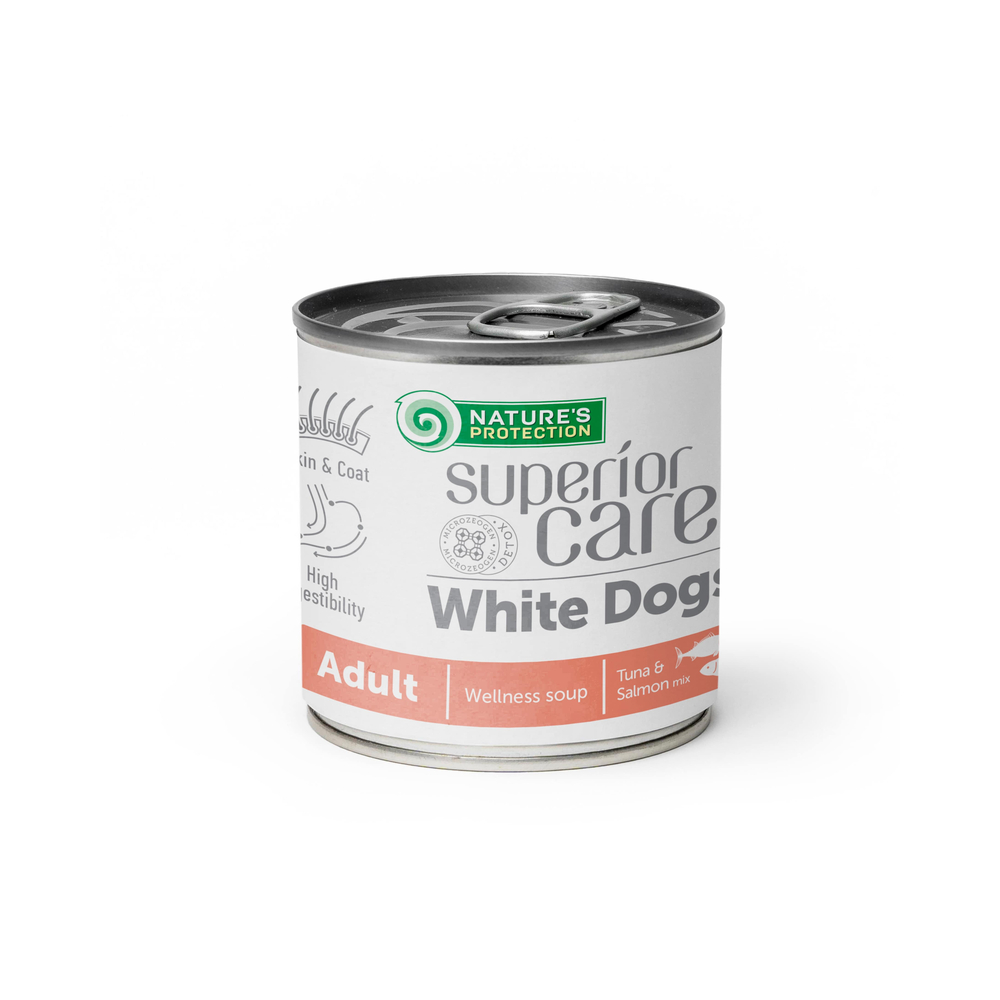 NP SC White dog Juha losos i tuna 140ml