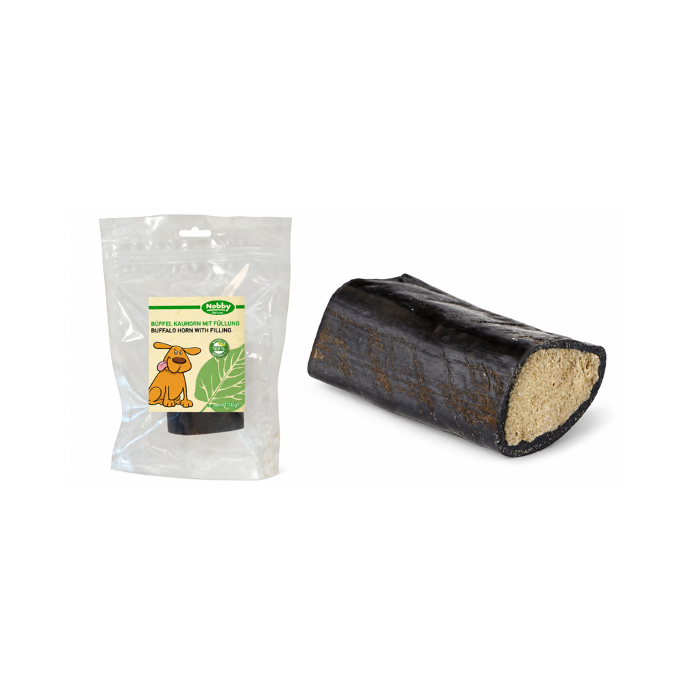 NOBBY Bivolji rog s punjenjem 100g