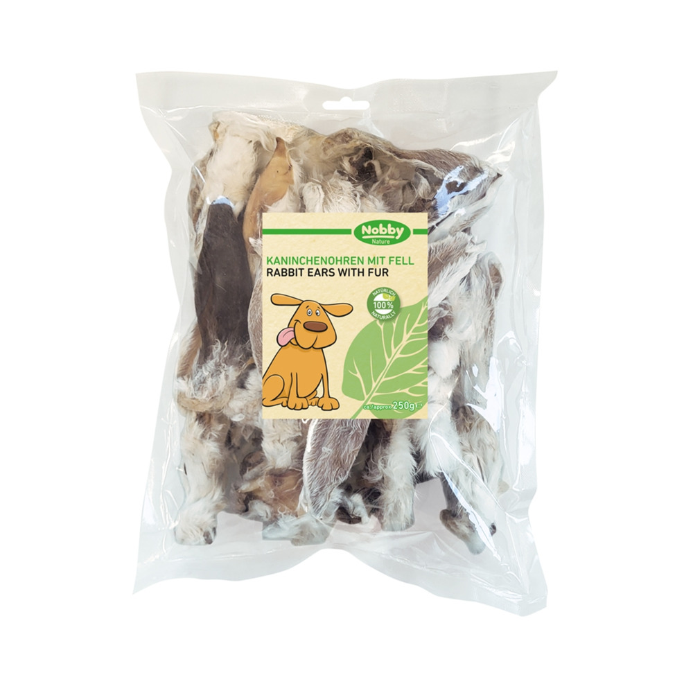 NOBBY Zečje uši s krznom 250g