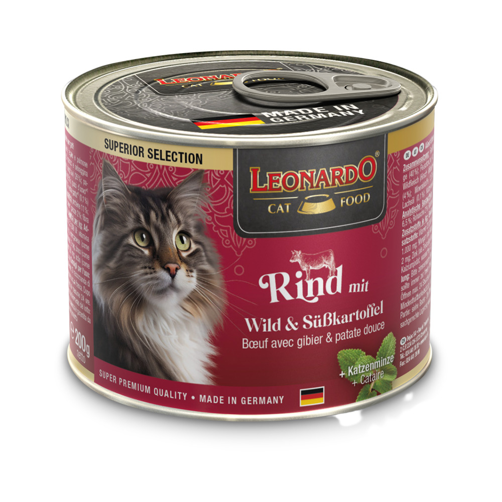 LEONARDO Superior Govedina, divljač i batat 200g