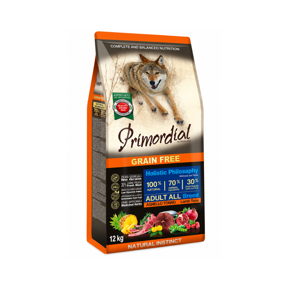 PRIMORDIAL Adult all breed GF Tuna & Janjetina 12kg