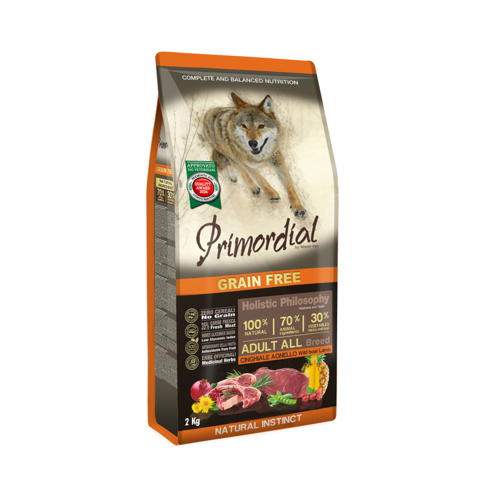 PRIMORDIAL Adult all breed GF Divlja svinja & Janjetina 2kg