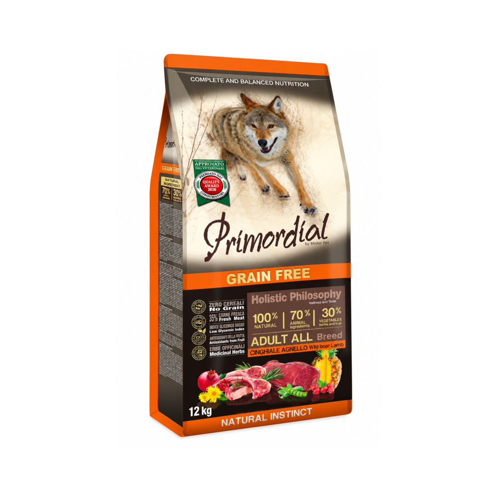 PRIMORDIAL Adult all breed GF Divlja svinja & Janjetina 12kg