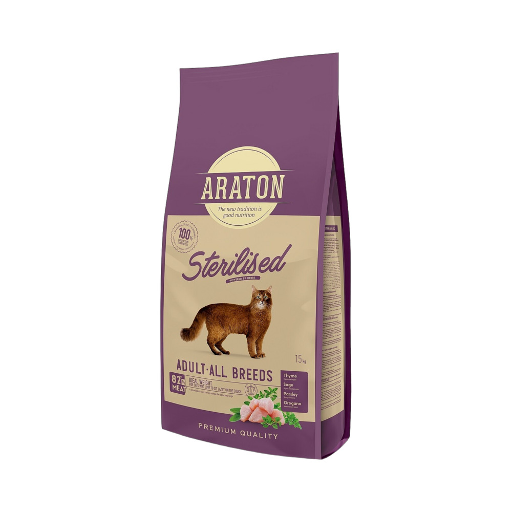 ARATON Cat Adult Sterilised perad 15kg