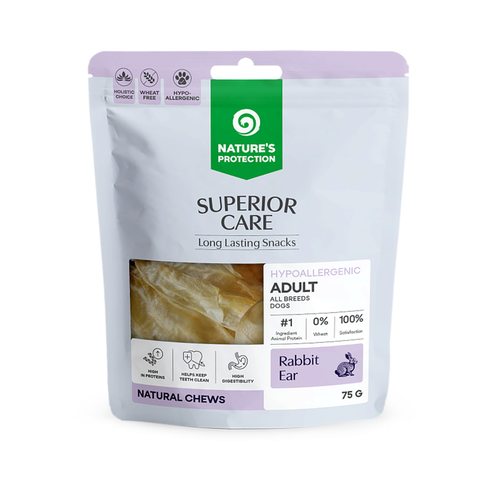 Nature's Protection Superior Care Dog All breed Zečje uho 75g