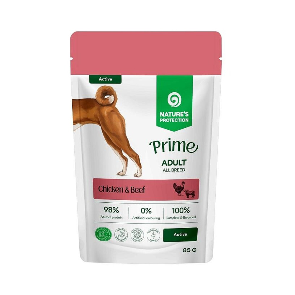 Nature's Protection PRIME Dog Active piletina i govedina 85g