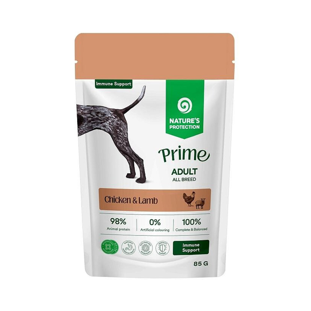Nature's Protection PRIME Dog Immunity Support piletina i janjetina 85g